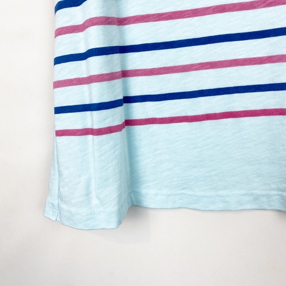 Sundry Light Blue Striped Cotton Tank 1 - Picture 4 of 9